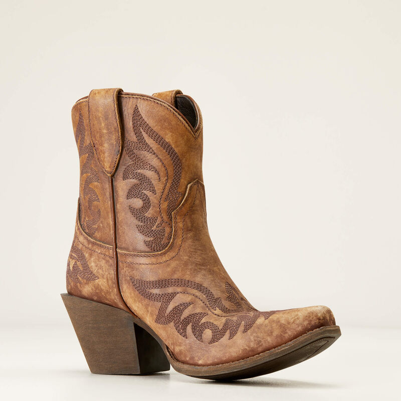 Ariat Chandler X Toe Western Boot Naturally Distressed Brown-5