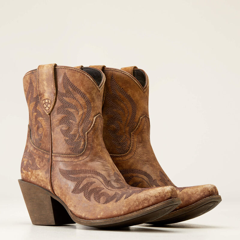 Ariat Chandler X Toe Western Boot Naturally Distressed Brown-7