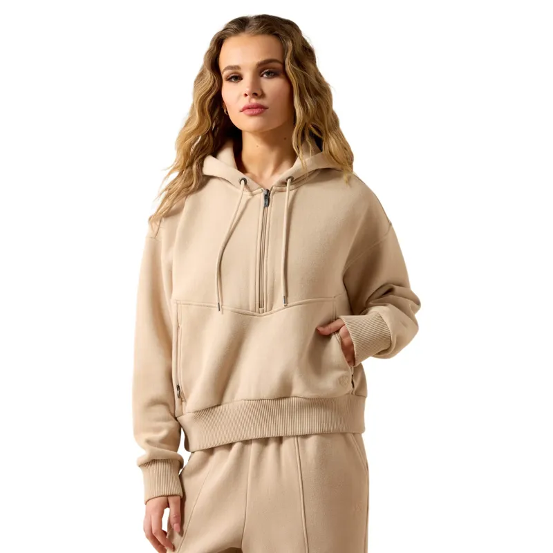 Ariat Compass 1/2 Zip Sweatshirt in Moonstone
