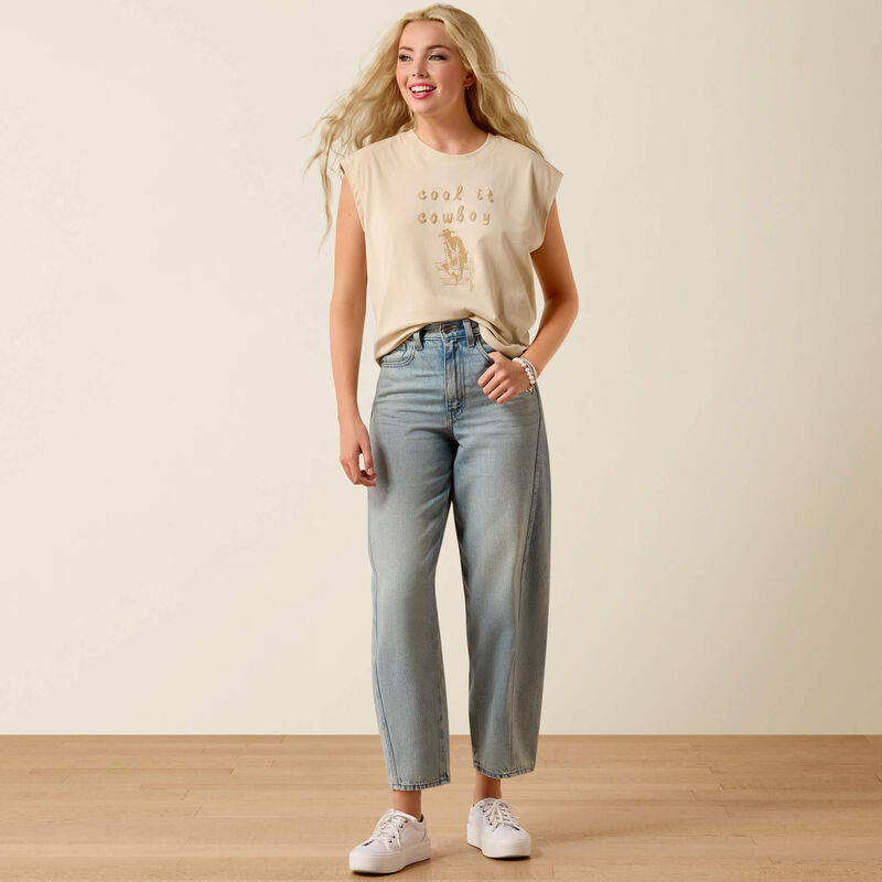 Ariat Cool It T-Shirt in Oyster Grey-2