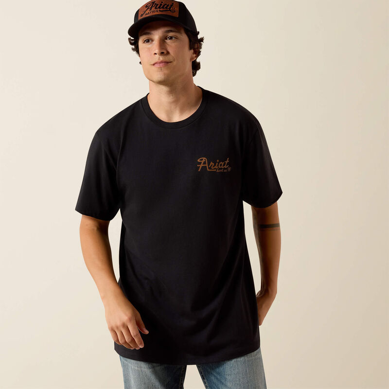Ariat Cowmooflage Classic Fit Men's T-Shirt in Black-1