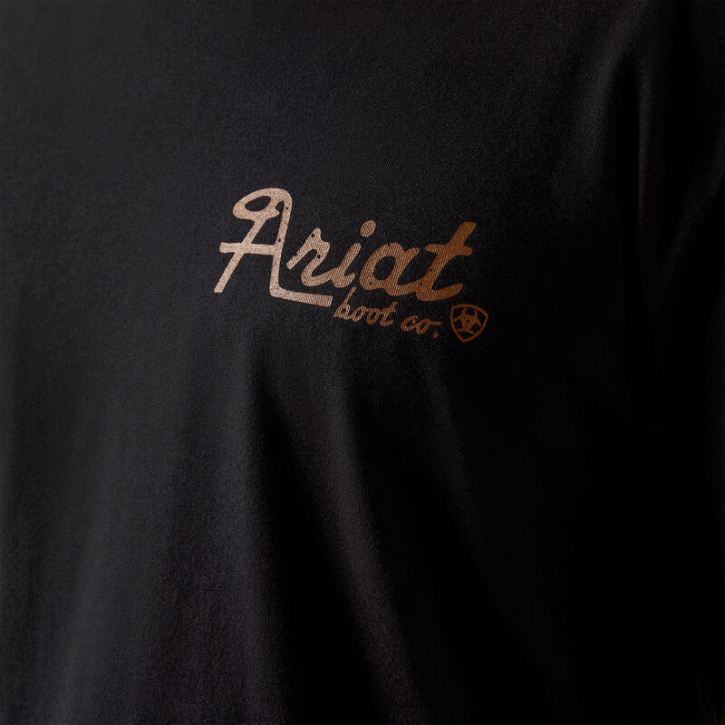 Ariat Cowmooflage Classic Fit Men's T-Shirt in Black-4