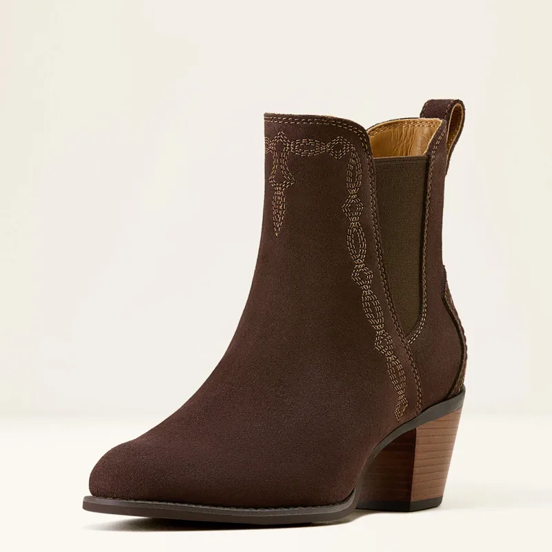 Ariat Demi Boot Chocolate Suede in Brown-1
