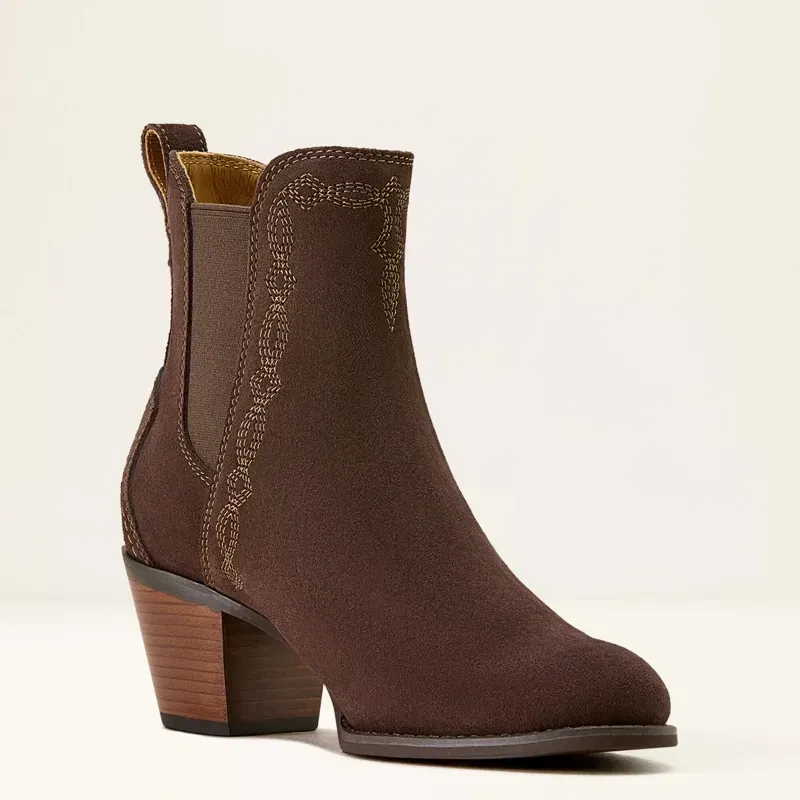 Ariat Demi Boot Chocolate Suede in Brown-6
