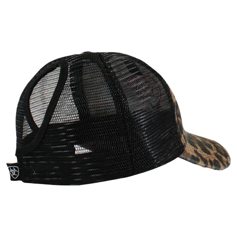 Ariat Embossed Logo Cheetah Print Cap-1