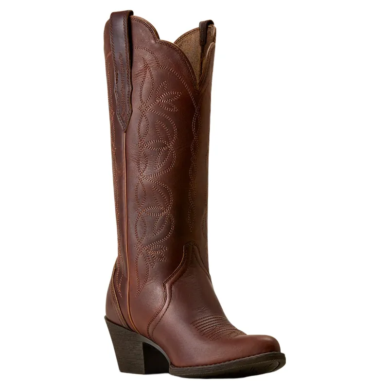 Ariat Heritage Blossom J Toe Western Boots in Vintage Caramel