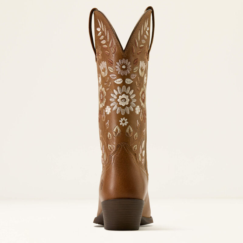 Ariat Heritage Meadow R Toe Western Boot in Toasty Tan-4