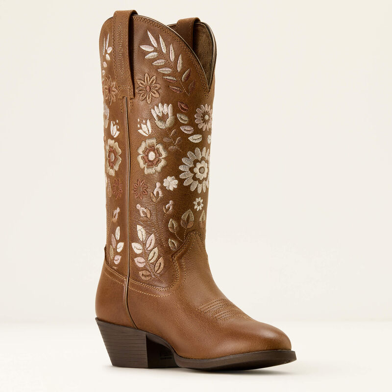 Ariat Heritage Meadow R Toe Western Boot in Toasty Tan-5