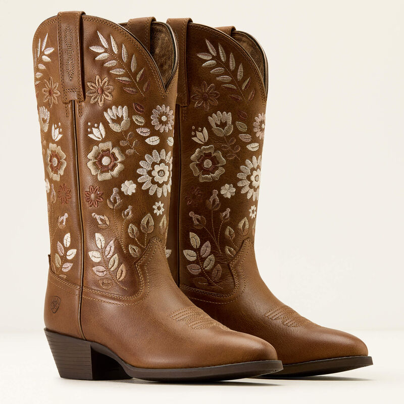 Ariat Heritage Meadow R Toe Western Boot in Toasty Tan-6