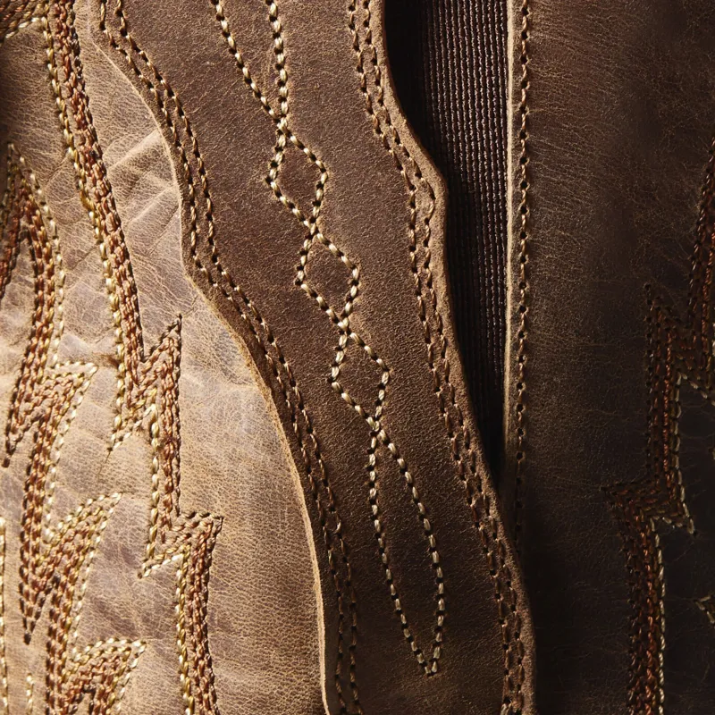 Ariat Heritage X Toe Elastic Wide Calf Western Boot Distressed Brown-7