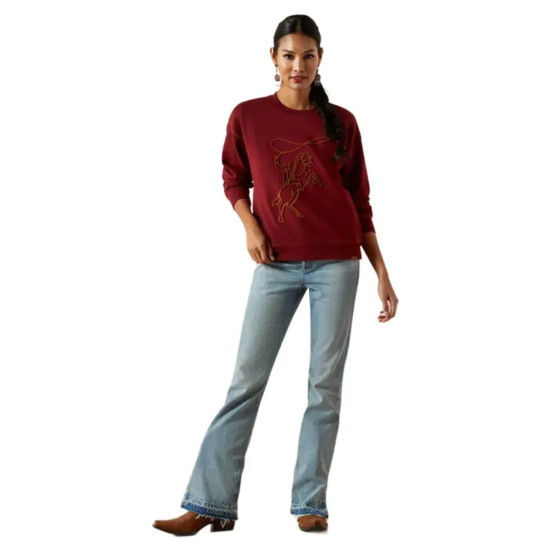 Ariat Lasso Sweatshirt Cabernet-3