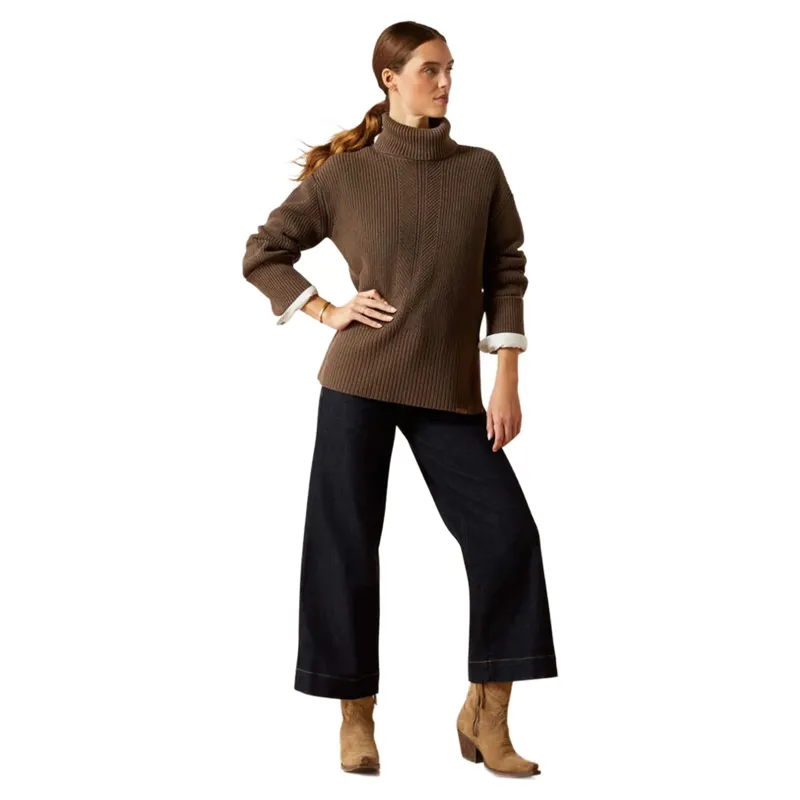 Ariat Lendal Sweater Coffee Bean Heather-4