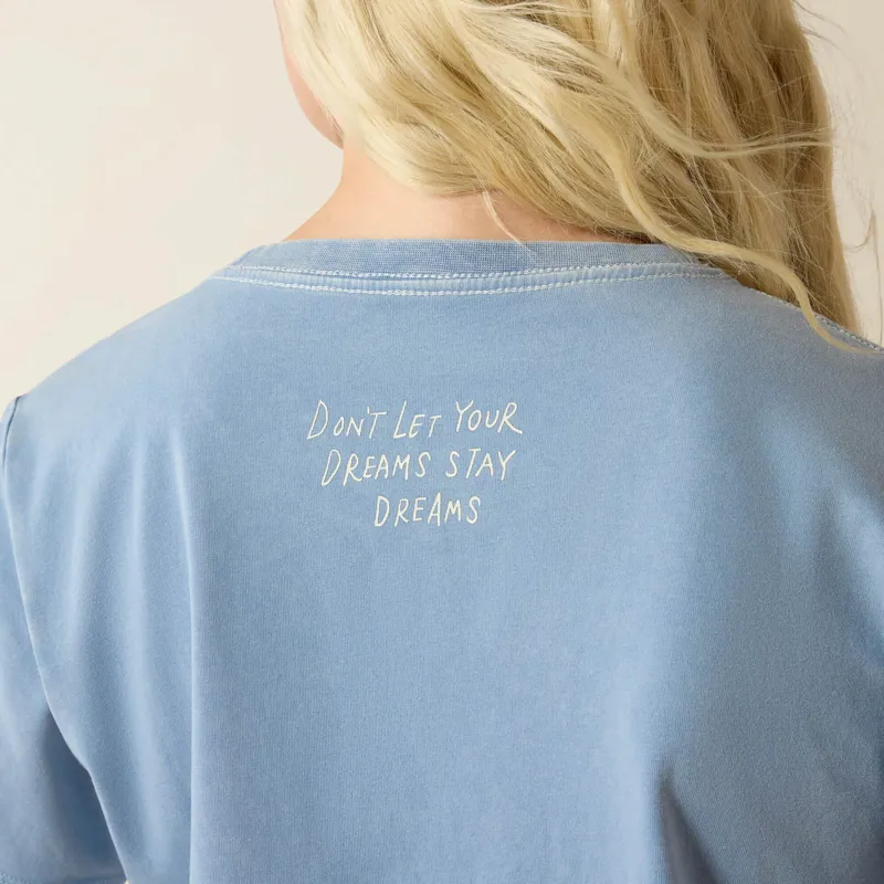 Ariat Lucky Dreams T-Shirt in Ashleigh Blue-3