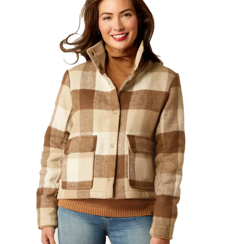 Ariat Marland Jacket Camel Buffalo Plaid