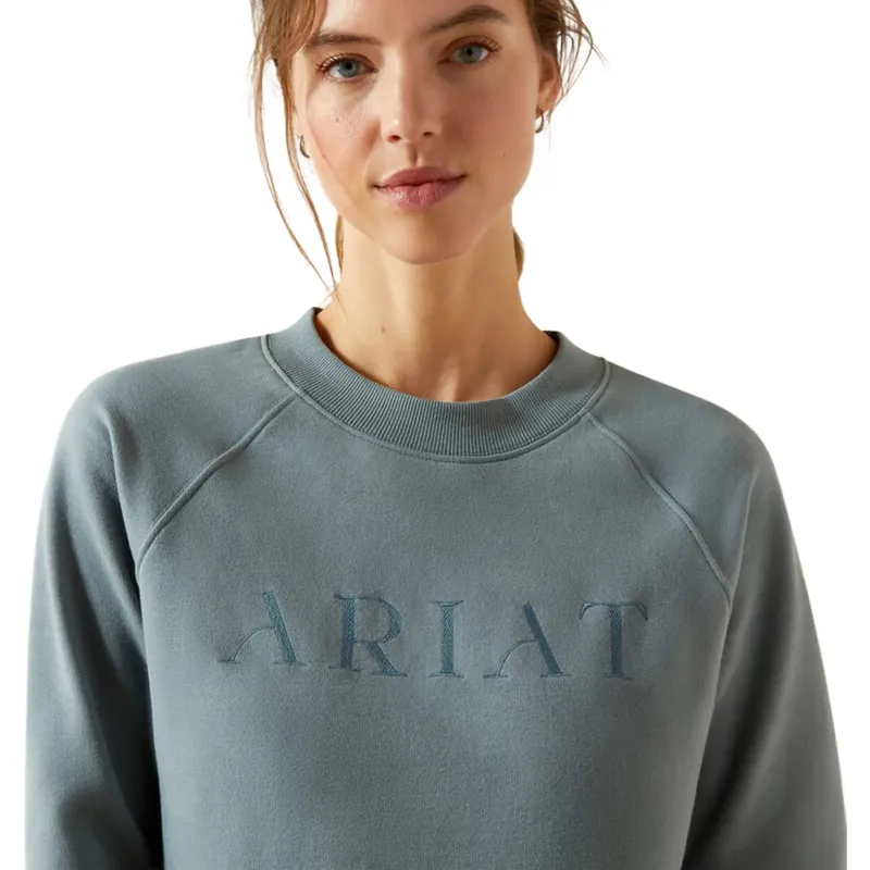 Ariat Martine Sweatshirt in Steel Sage-1