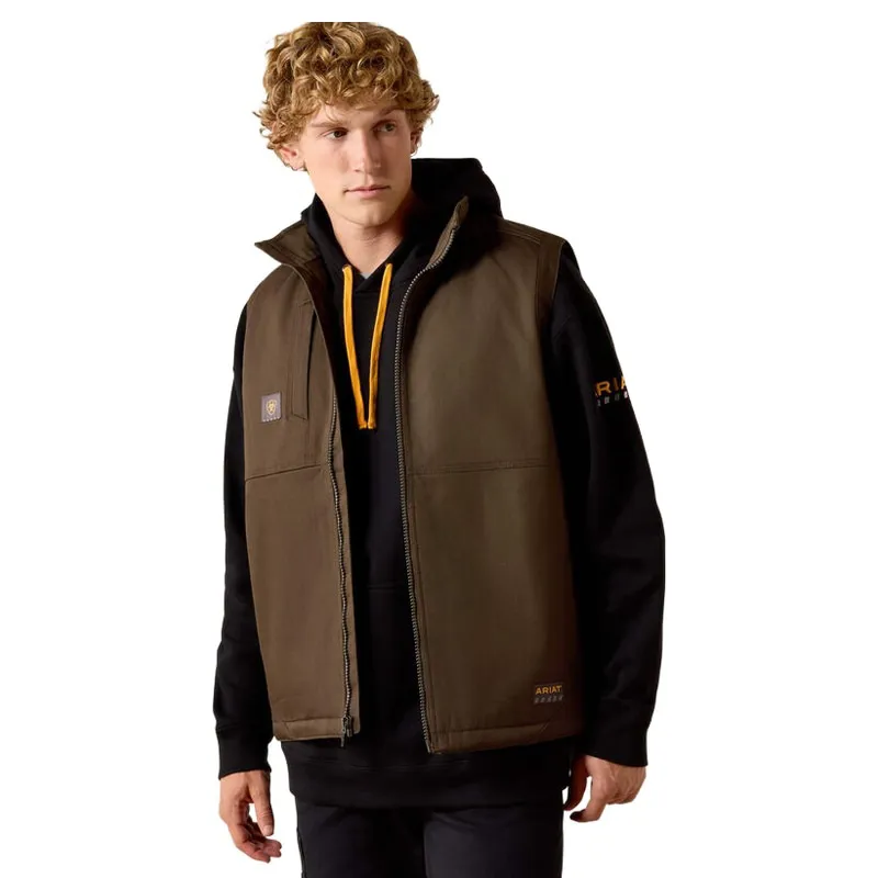 Ariat Mens Rebar DuraCanvas Vest in Wren