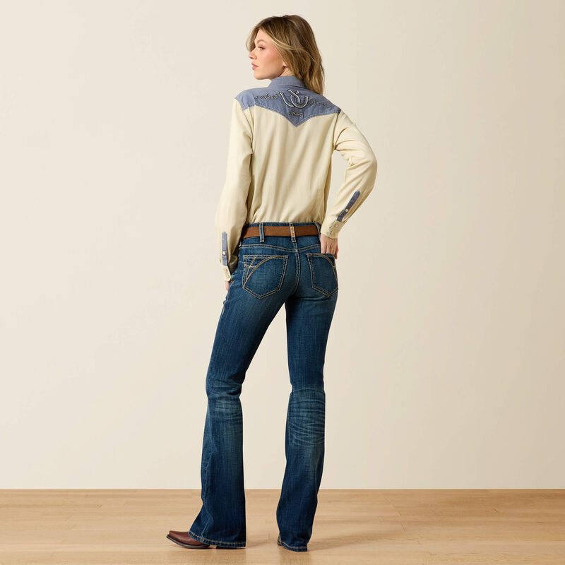Ariat Mid Rise Fiona Boot Cut Jeans in Istanbul-1