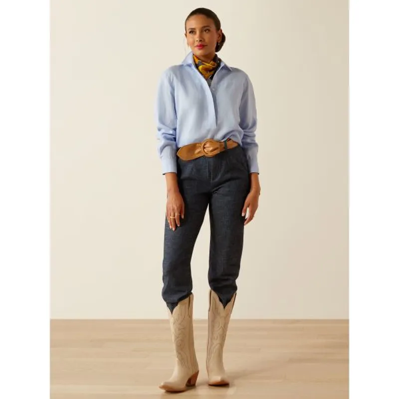 Ariat Pocklington Blouse Blue Chambray-2