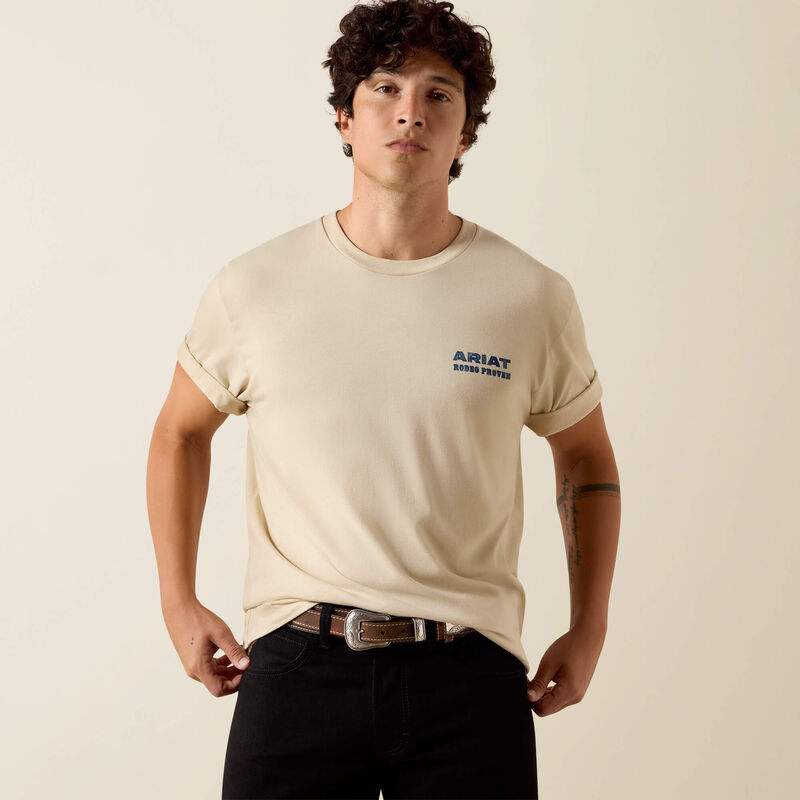 Ariat Proven Stamp Classic Fit Men's T-Shirt in Natural-1