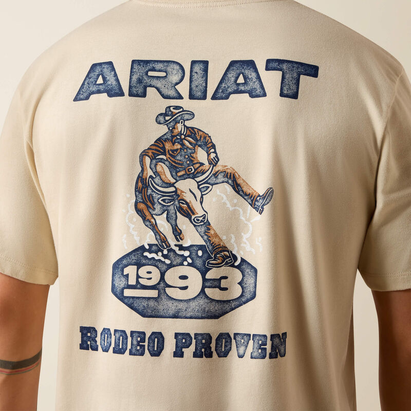 Ariat Proven Stamp Classic Fit Men's T-Shirt in Natural-3