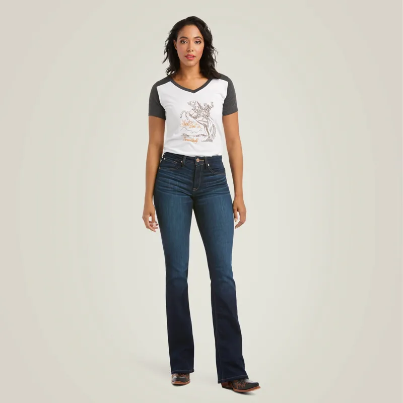 Ariat R.E.A.L. High Rise Ballary Boot Cut Jean in Pennsylvania-2