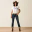 Ariat R.E.A.L. Mid Rise Stretch Icon Stackable Straight Leg Jean Ocean