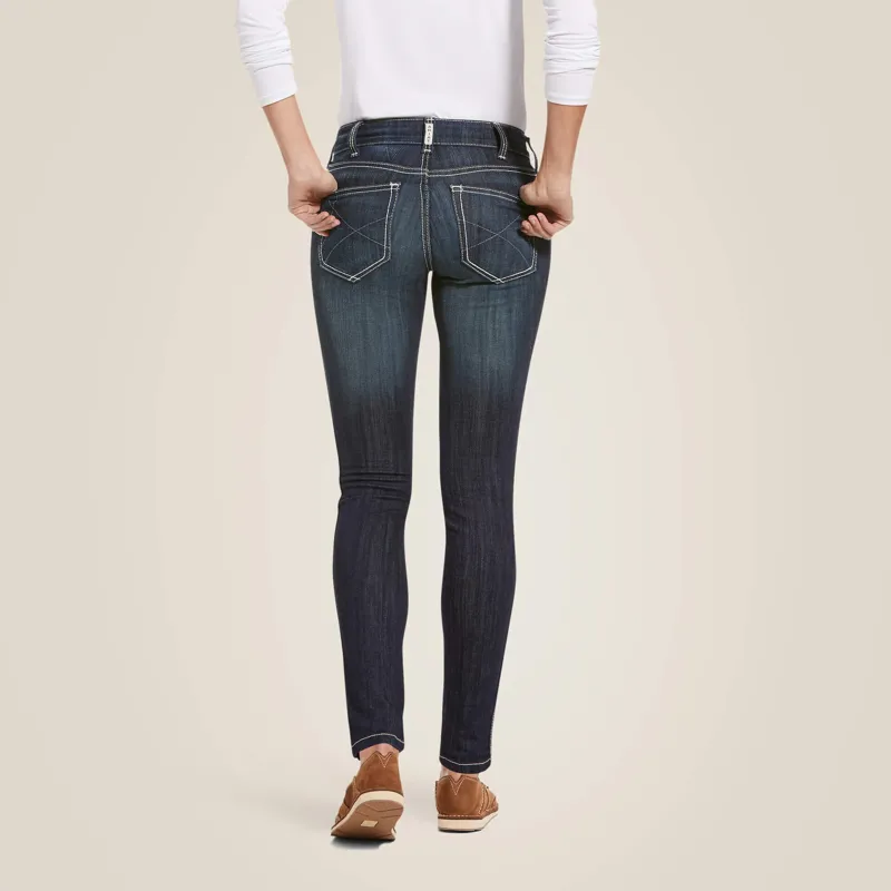 Ariat R.E.A.L. Mid Rise Stretch Outseam Ella Skinny Jean in Celestial-1