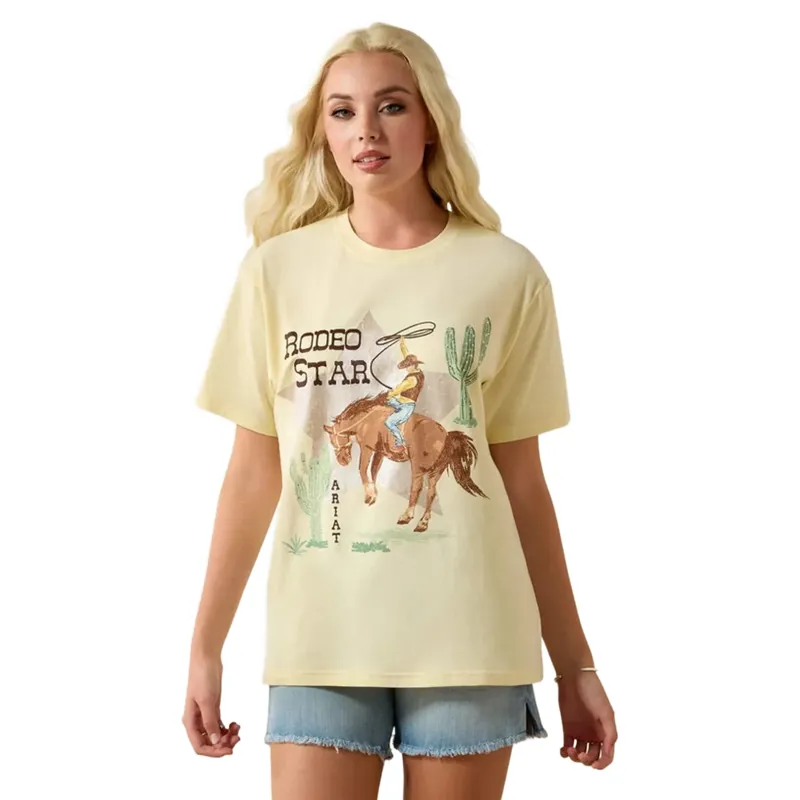 Ariat Rodeo Star Boyfriend T-Shirt in Pearl Sorbet