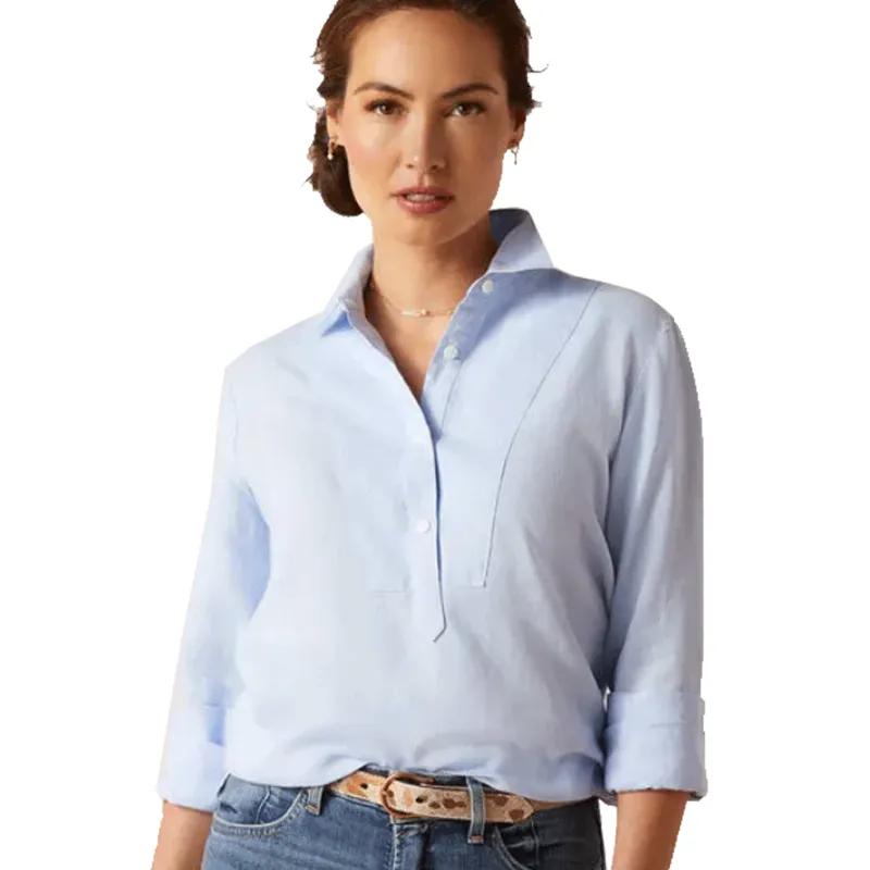 Ariat Cazadero Blouse Chambray Blue