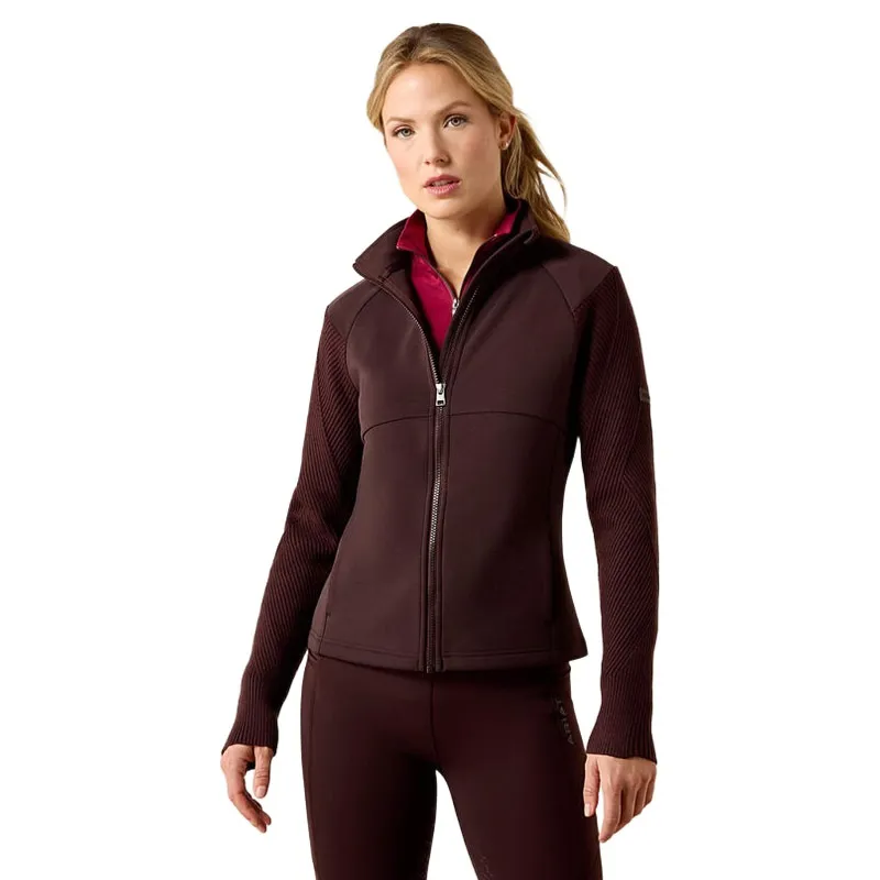 Ariat Skadi Full Zip Fleece in Chocolate Plum
