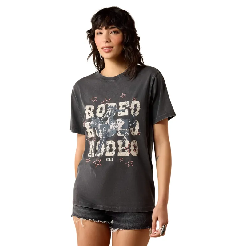 Ariat Star Spangled Rodeo T-Shirt Charcoal Mineral Wash