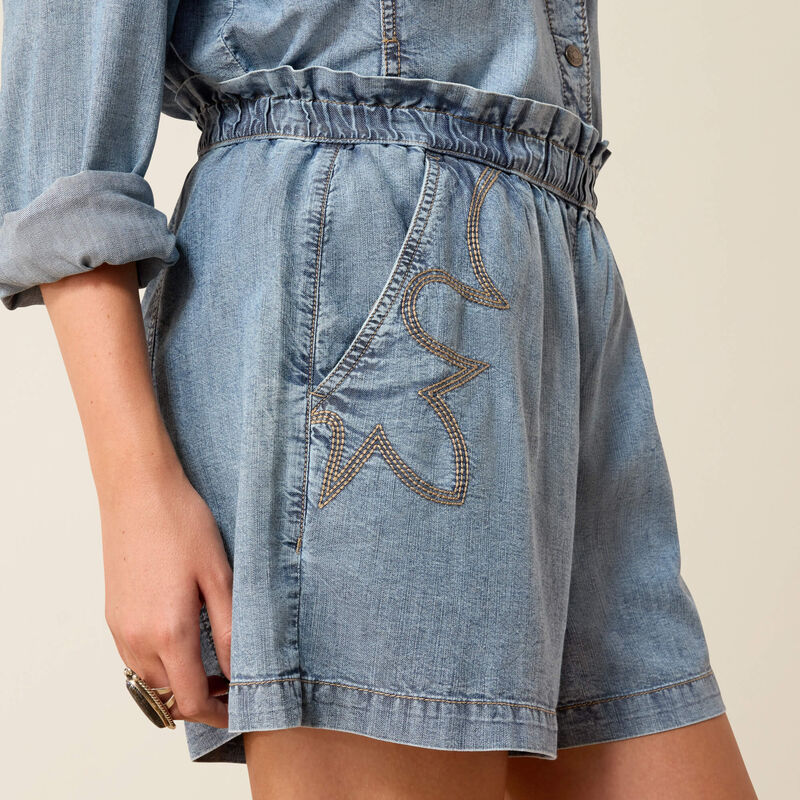 Ariat Summer Shorts Medium in Blue-3