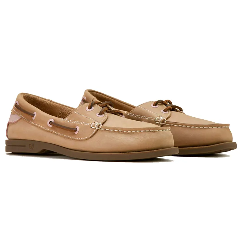 Ariat Antigua Boat Shoe Natural Tan