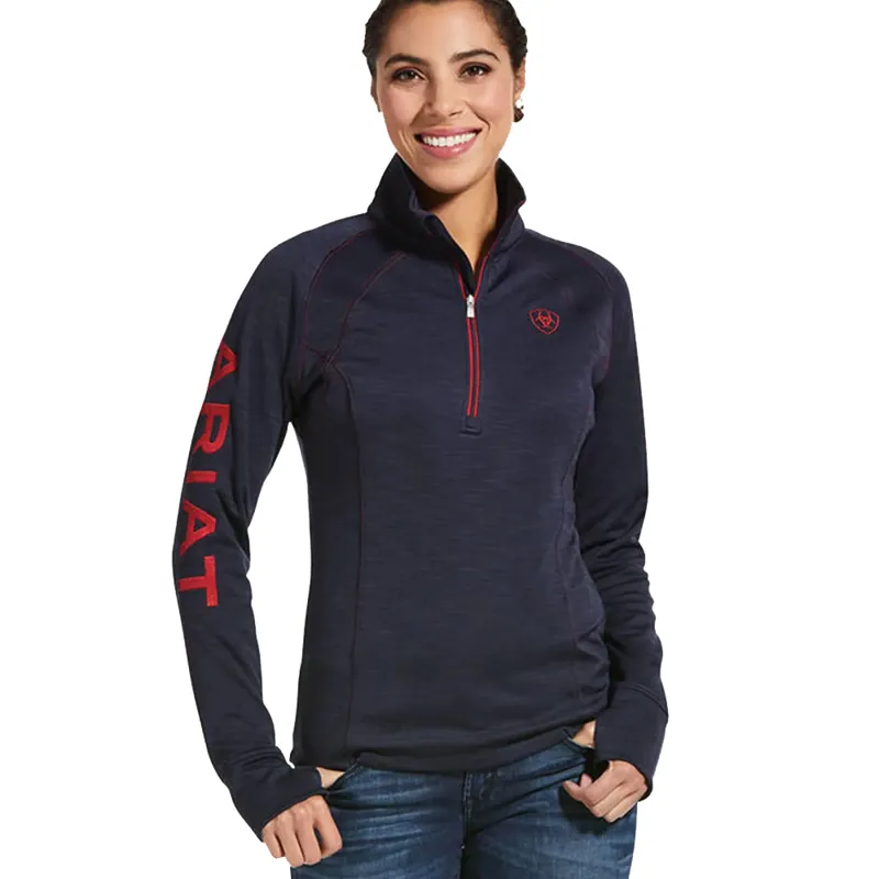 Ariat Tek Team 1/2 Zip Sweatshirt Navy Heather