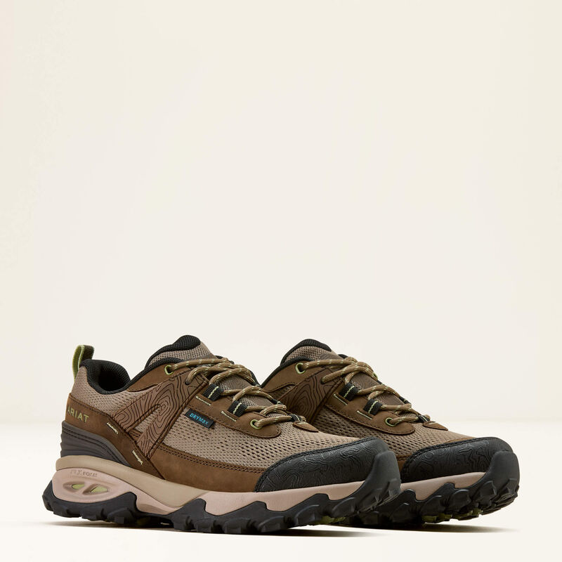 Ariat Traverse Low Waterproof Hiking Shoe Women in Brown Bark-6