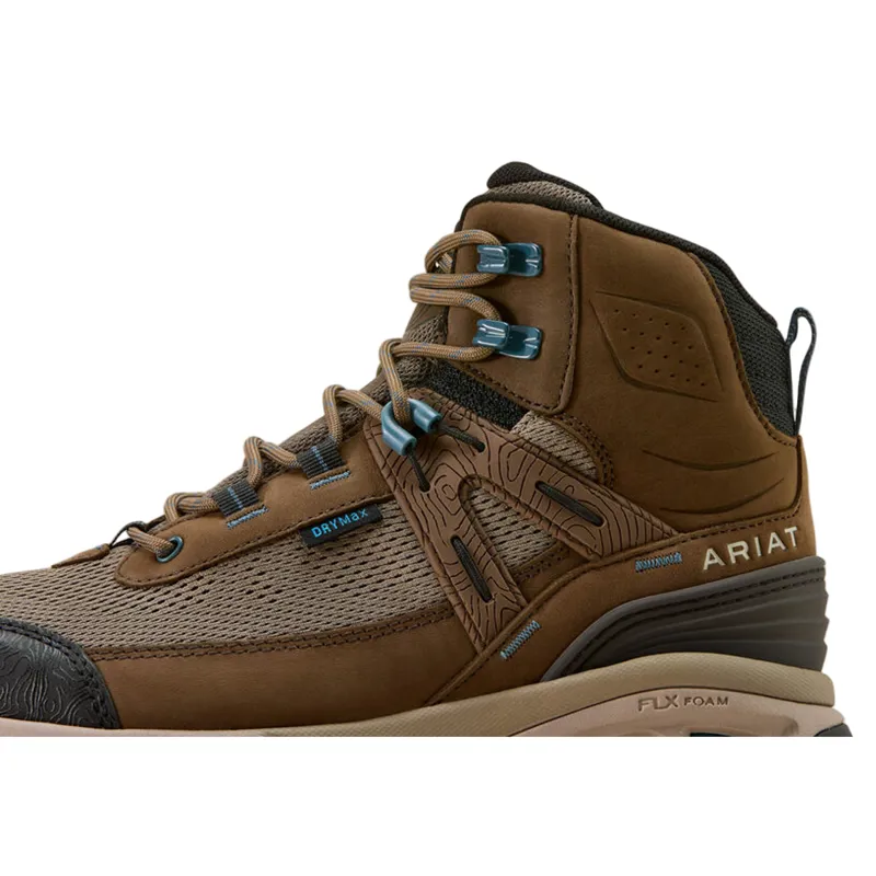 Ariat Traverse Mid Waterproof Hiking Boots Ladies Brown Bark-8