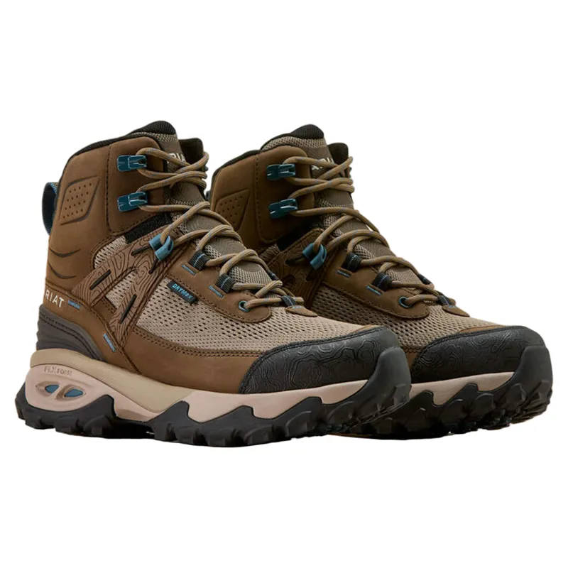 Ariat Traverse Mid Waterproof Hiking Boots Ladies Brown Bark