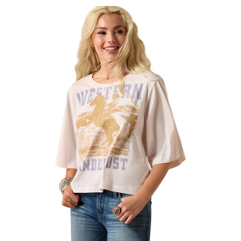 Ariat Western Wanderlust T-Shirt in Sea Salt