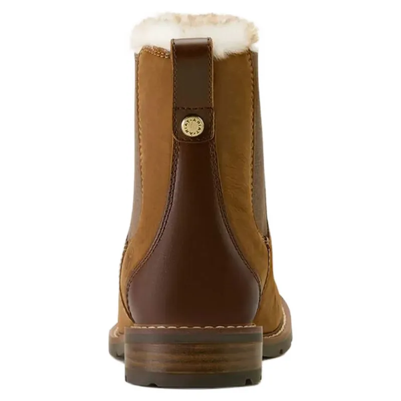 Ariat Wexford Ladies Sherpa Waterproof Chelsea Boot Amber Brown-2