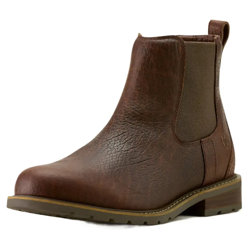 Ariat Wexford Men's Chelsea Boot Cognac Bison-1