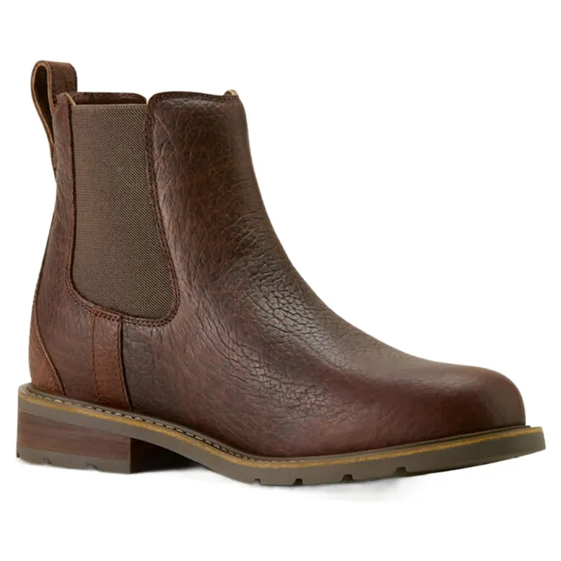 Ariat Wexford Men's Chelsea Boot Cognac Bison-4