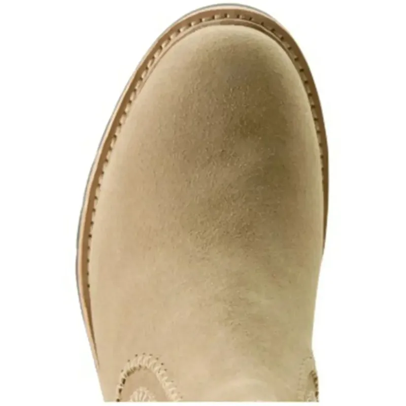 Ariat Wexford Whipstitch Women's Suede Chelsea Boots in Camel Suede-5