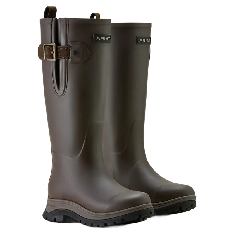 Ariat Woodstock Ladies Rubber Boot Bracken Brown