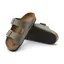Birkenstock Arizona Birko Flor Sandals Men's Nubuck Stone 