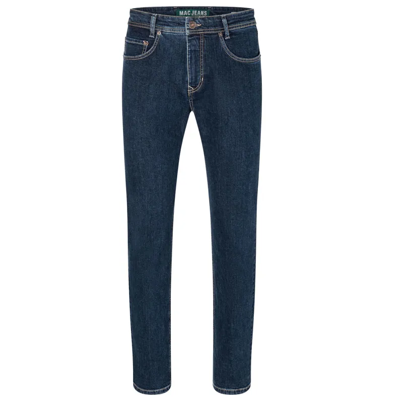 Mac Jeans Men's Arne Deep Blue Stonewash