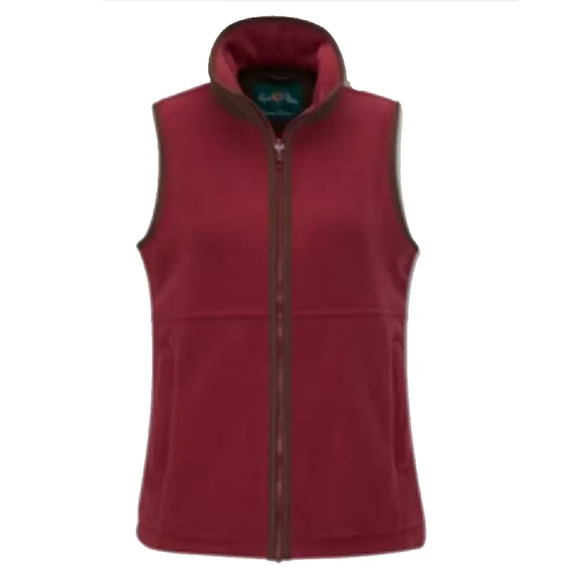 Alan Paine Aylsham Ladies Fleece Gilet Cranberry