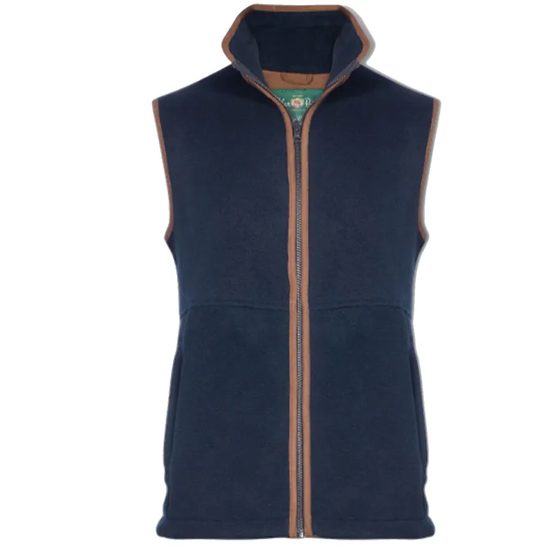 Alan Paine Alysham Fleece Waistcoat Dark Navy
