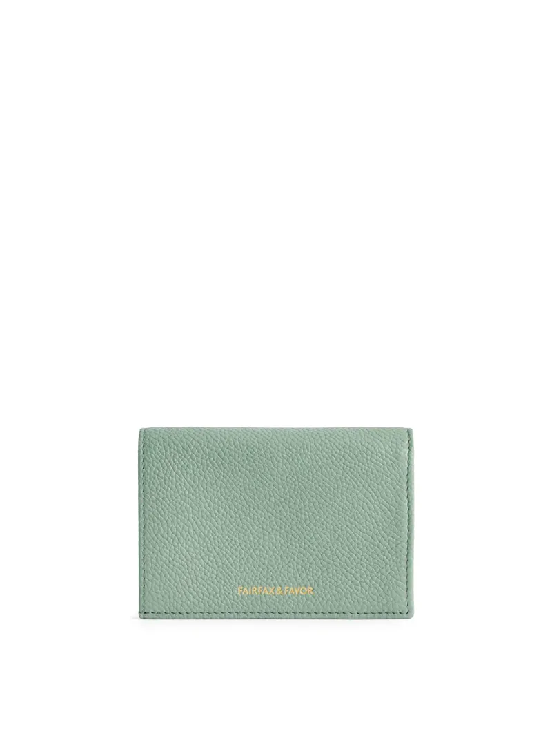 Fairfax and Favor Ashwell Purse Mint Leather-2
