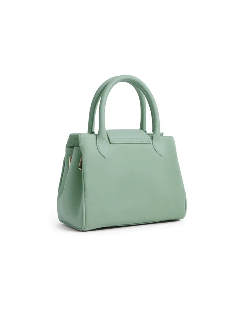 Fairfax and Favor Mini Windsor Handbag Mint Suede-3