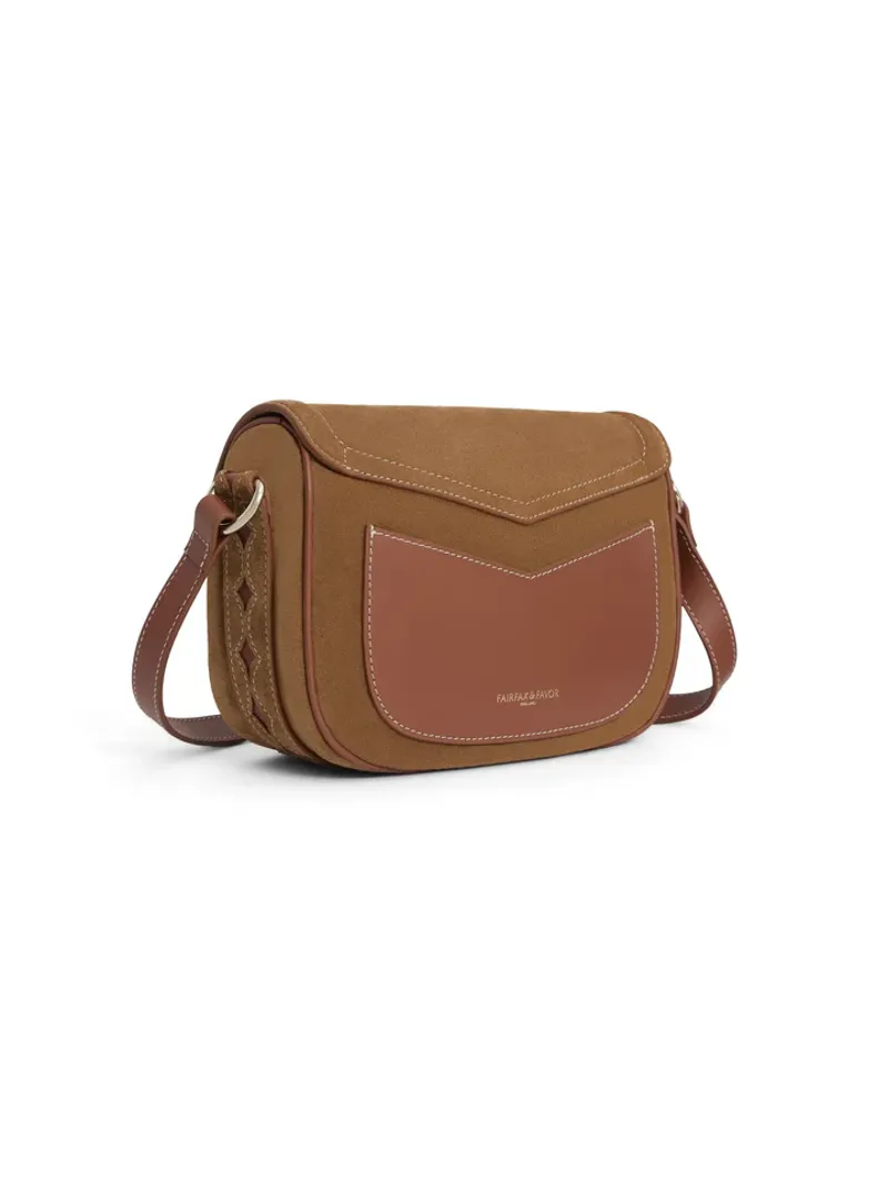Fairfax and Favor Ohio Handbag Tan Suede-2